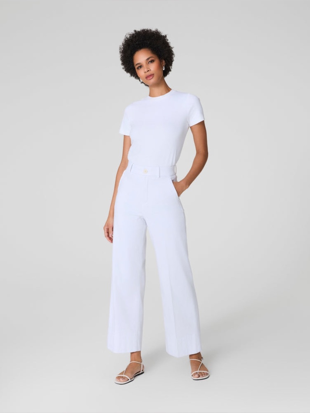 SPANX White Wide-Leg pants